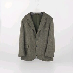 Bannet Taylor Harris Tweed Blazer Mens 42L 100% Wool Coat